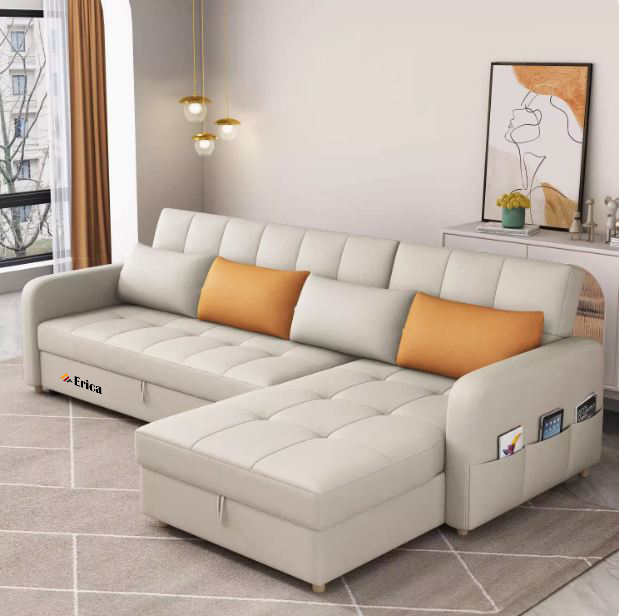 GIƯỜNG SOFA ĐA NĂNG ERICA - LX1 TRẮNG SỮA
